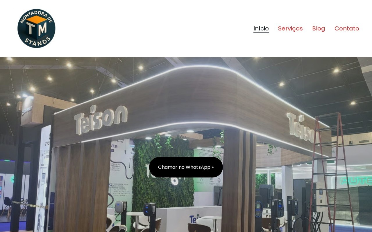 Preview do site Montador ATM Stands — projeto entregue pela AtivaSite