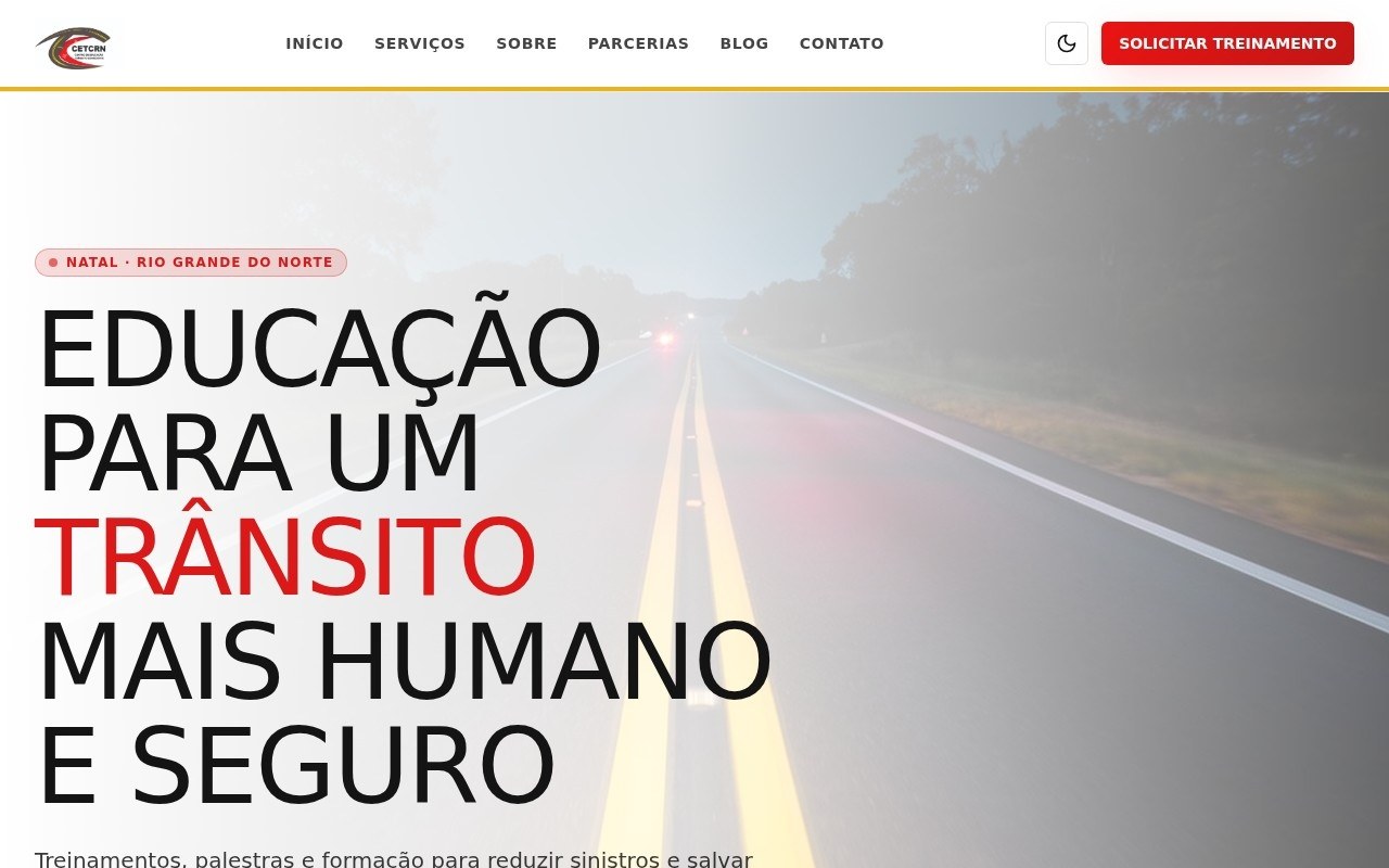 Preview do site CETCRN — projeto entregue pela AtivaSite