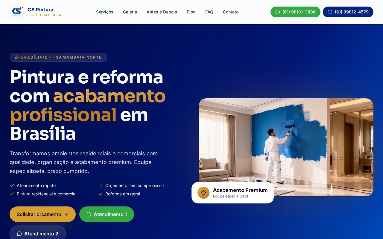 Preview do site CS Shine & Style — projeto entregue pela AtivaSite