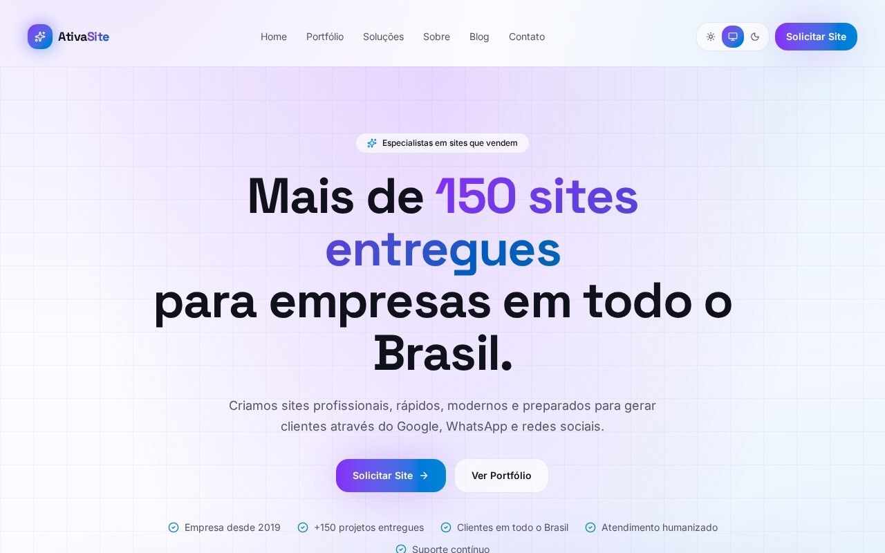 Preview do site Ernanda Advocacia — projeto entregue pela AtivaSite