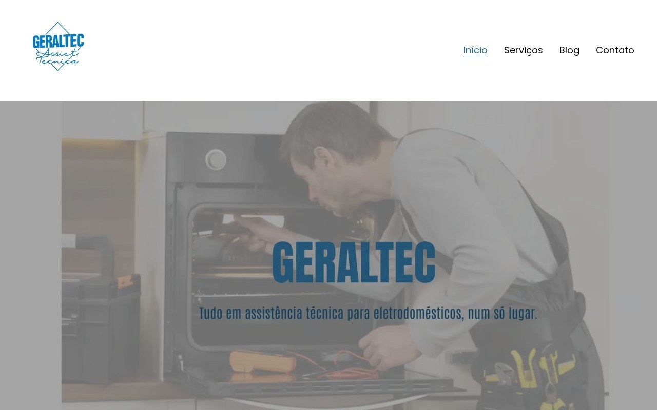 Preview do site Geraltec Ltda — projeto entregue pela AtivaSite
