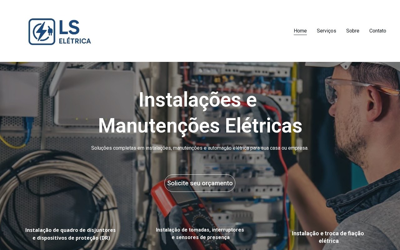 Preview do site LS Elétrica — projeto entregue pela AtivaSite