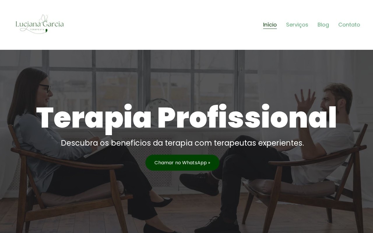 Preview do site Terapeuta Luciana Garcia — projeto entregue pela AtivaSite