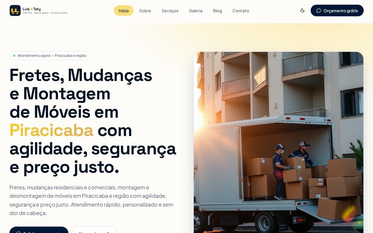 Preview do site Luise Taty — projeto entregue pela AtivaSite