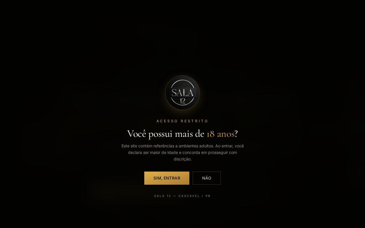 Preview do site Sala 12 Privê — projeto entregue pela AtivaSite